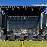 Structure de scène en alliage d'aluminium 290x290mm, treillis modulaire robuste pour DJ, capacité de charge 300kg, connexion par vis pour concerts