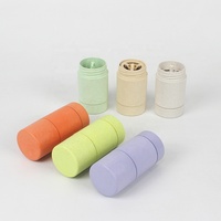 Récipient en paille de blé biodégradable écologique de 30ml pour déodorant anti-transpirant et tube de bâton de shampooing emballage de bouteille colorée