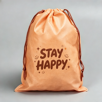 Sacs à cordon en tissu non tissé sur mesure, motif dessin animé, pochette recyclable avec poignée pour cadeaux de mariage et bijoux – Vente en gros