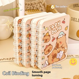 Kapibara A7 CuộN máy tính xách tay dễ thương phim hoạt hình mini xách tay A3 Tạp Chí với giá trị cao xoắn ốc ràng buộc Nhật ký PP Bìa vật liệu - Product Image 2