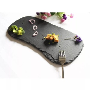 Assiettes à dîner <span class=keywords><strong>en</strong></span> céramique de porcelaine à la mode écologique <span class=keywords><strong>vaisselle</strong></span> <span class=keywords><strong>en</strong></span> ardoise saine pour restaurant vente de mariage sur des plats <span class=keywords><strong>en</strong></span> ardoise - Product Image 6