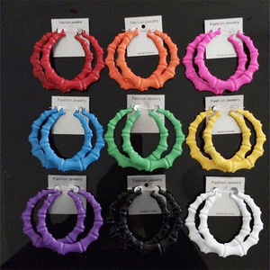 <span class=keywords><strong>Orecchini</strong></span> esagerati alla moda <span class=keywords><strong>per</strong></span> <span class=keywords><strong>bambini</strong></span>, in lega di zinco, con grandi colori fluorescenti, stile hip-hop, <span class=keywords><strong>per</strong></span> cantanti e hipster - Product Image 1