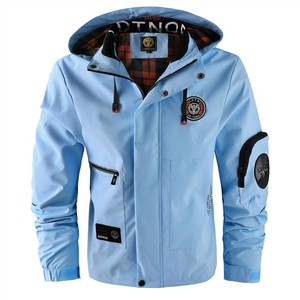 Veste longue décontractée en polaire pour homme, parka à capuche, couleur unie, coupe-vent, polyester, fibre de bambou, fermeture éclair, ODM, automne-hiver - Product Image 6