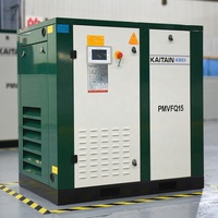 Kaishan 37kw Machine à coudre industrielle électrique rotatif stationnaire silencieux vis compresseur d'air 8bar 380V PMVQ37 moteur extrémité d'air