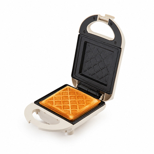 Máquina para Hacer Waffles Eléctrica <span class=keywords><strong>con</strong></span> Placa Antiadherente de Rejilla de <span class=keywords><strong>Diamantes</strong></span>, Ideal para el <span class=keywords><strong>Desayuno</strong></span> en Casa, Apartamento, Cocina Familiar, Postres y Manualidades - Product Image 1