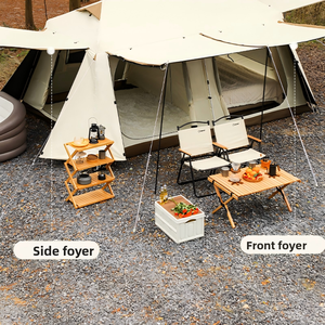 เต็นท์แคมป์ปิ้งเป่าลมสำหรับกิจกรรมกลางแจ้ง <span class=keywords><strong>Glamping</strong></span> Village 8.5 ขนาดใหญ่ สำหรับครอบครัว ใช้ได้ทุกฤดู ผลิตจากผ้า Oxford กันน้ำ 2000-3000 มม. - Product Image 5