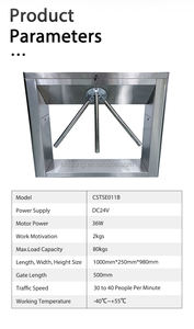 Tourniquet semi-automatique durable en acier inoxydable <span class=keywords><strong>SS304</strong></span> pour l'usage en usine et à l'école - Product Image 3