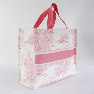 Sac à main à la mode de luxe en coton robuste sac fourre-tout en toile avec logo imprimé personnalisé