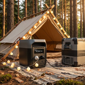 Générateur Delt3 1024Wh 1800W LiFePO4, charge rapide en 45 min, fonction UPS, source d'alimentation pour panne de courant à domicile, camping, stand - Product Image 2