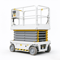 Plateforme élévatrice à ciseaux électrique autopropulsée compacte MEWP, capacité de charge 320 kg, plateforme de travail en hauteur à batterie, certifiée CE, fabriquée en usine