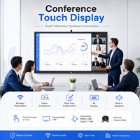 Layar Interaktif Kelas Pintar Panel IPS 4K untuk Papan Tulis Digital 2.1 Layar Sentuh Multi-Touch untuk Pengajaran, Pelatihan, dan Presentasi