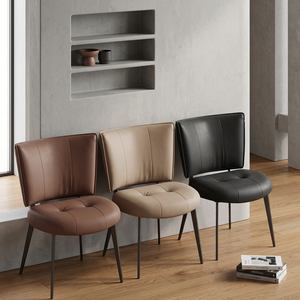 Silla de comedor de diseño integrado para el hogar, mesa y silla de restaurante minimalistas italianas de alta gama, sala de muestras, cafetería - Product Image 1
