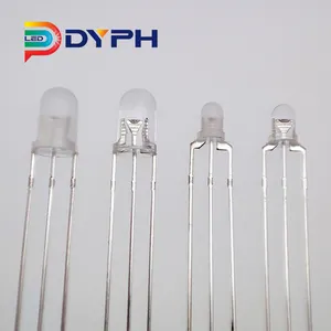 DyPh LED דרך חור חבילה אנודה משותף 3mm 5mm דו צבע LED אדום ירוק/אדום צהוב/אדום כחול 3 סיכות כפולה צבע led דיודה