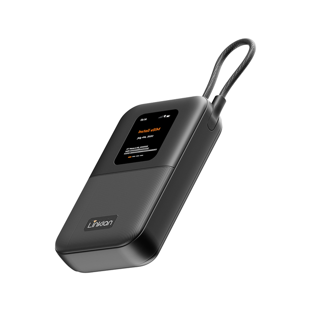 Ultimate Travel Companion ESIM Hotspot Backup Battery 300Mbps Ultra-Fast Portable Internet Gateway for Multi-Device Sync