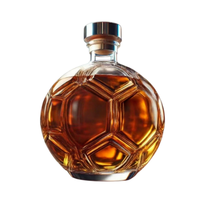 Nouvelles Bouteilles à Whisky en Verre Transparent en Forme de Ballon de Football 2026, Carafes de 300 ml pour les Amateurs de Whisky, Hommes, Pères, Maris