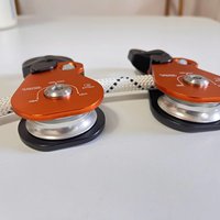 Poulies de sauvetage en aluminium à roue unique 7-13, antichute rétractable, escalade, alpinisme, assistance, travaux en hauteur