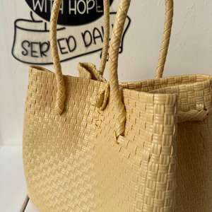 Bolsos de nuevo estilo ecológicos para mujer, bolso tejido de paja de Color de disfraz de Indonesia, bolsos de plástico reciclado, bolsos ecológicos para mujer - Product Image 3