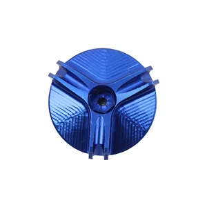 Nueva Tapa de Acero Inoxidable para el Depósito de Aceite del Motor de Motocicleta, Protector de Tapón de Aceite, Accesorios para Kawasaki YAMAHA <span class=keywords><strong>TMAX</strong></span> 500 530 - Product Image 1