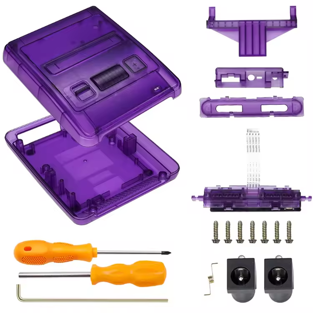 New High Quality Game Console Accessories Semi-transparent Case for SFC Game Console Shell for SFC Replacement Case