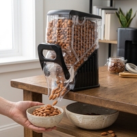 Boîte de présentation à gravité pour aliments en vrac (noix, céréales, produits biologiques) pour magasins de détail