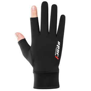 Sunscreen <b>Gloves</b> Half Finger Ice <b>Silk</b> For Driving Cycling Fishing One Size - Product Image 2