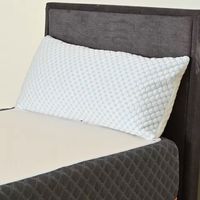 Oreiller en mousse à mémoire déchiquetée pour douleurs cervicales en tissu de bambou écologique