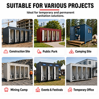Toilettes préfabriquées BELYOO pour conteneurs commerciaux, sanitaires publics avec aménagement personnalisé