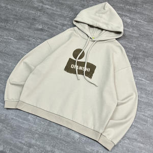 Sudadera con Capucha Gruesa de Algodón de Alto Gramaje OEM, Estampado Flocado, Hombros Caídos, Unisex, Estilo Urbano, Diseño Oversize - Product Image 2