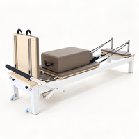 Le meilleur des meilleurs : Machine Reformer avec barre de repose-pieds réglable, en aluminium blanc, pour studio