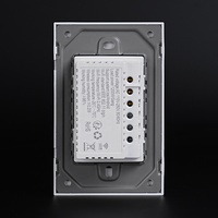 Interrupteur mural intelligent American Standard pour 1 gang, compatible Zigbee/WiFi et résistant au feu, avec contrôle Alexa pour usage domestique