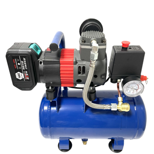 Compresor de Aire Portátil de 6L 12V AC/DC de Doble Uso |   Motor sin Aceite de Alta Presión y sin Escobillas |   Batería de Litio Enchufable con Certificación CE - Product Image 1