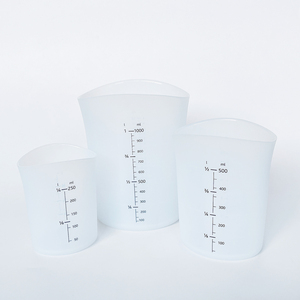 Taza medidora Flexible de silicona, tazas de fusión para resina, <span class=keywords><strong>mantequilla</strong></span>, Chocolate, exprimidor y vertido, taza medidora de silicona con marcado - Product Image 1
