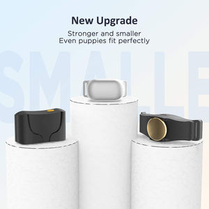 Collar de entrenamiento para perros eléctrico resistente al agua recargable gris claro Control remoto de ladridos pequeño mediano grande 3 plástico seguro ajustable - Product Image 2