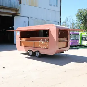 Camion di cibo per la vendita Custom Mobile Coffee Shop cucina Fast Food carrello Standard noi rimorchio
