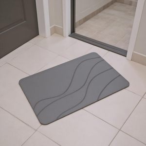 Alfombrilla de Baño Absorbente de Agua, Antideslizante, de Secado Rápido, Super Absorbente, de Tierra de Diatomeas, de Piedra de Diatomita - Product Image 2
