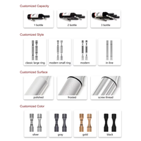Présentoir de chevilles à vin personnalisé pour coins d'escalier espaces tournés couloirs étroits recoins compacts recoins compacts espaces de cage d'escalier