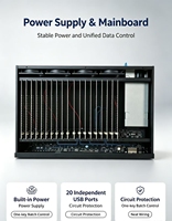 Serveur de gestion de rack S8 avec fonction audio de streaming global, boîtier de contrôle central IoT à 20 emplacements d'extension