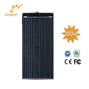 太阳能电池板出售柔性太阳能电池板100w 120w 150w 200w w高效25年保修