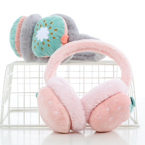 Lindos protectores de orejas de dibujos animados para niños, calentadores de orejas de felpa suave y cálidos, accesorio de invierno cómodo y portátil - Product Image 3