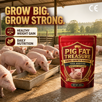 Prémélange de Promoteur de Croissance Animale à Action Rapide de Qualité Alimentaire, Supplément Multivitaminé pour la Croissance des Porcs 1kg/Sac, Favorise l'Engraissement du Bétail
