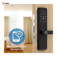 Serrure électronique intelligente commerciale YH-X3 Tuya WiFi, contrôle à distance par application mobile, serrure de porte d'entrée numérique