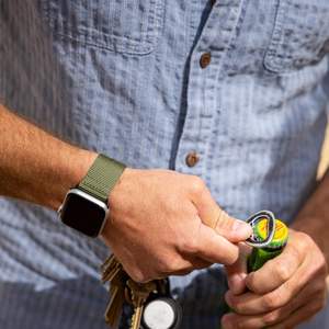 حزام نايلون لدرب المشي لمسافات طويلة أصلي متين متوافق مع من أجل الرجال والنساء حزام نايلون IWatch منسوج ناعم جيد التهوية - Product Image 3