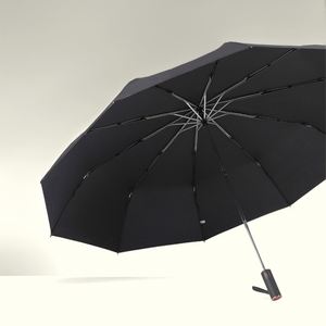 Promotion Business Gift Customize Breathable Fully Automatic Increase Fight the Storm Folding <b>Umbrella</b> Customizable Logo - Product Image 5
