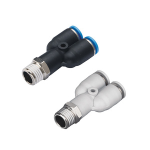 Xingyi Technology Pneumatic <b>Connector</b> PX4 6 8 10 M5 01 02 03 04 Branch Threaded Tee Y Type <b>Quick</b> Coupler Air Hose Fitting - Product Image 4