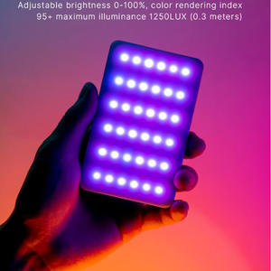 มินิ5W <span class=keywords><strong>ulanzi</strong></span> ไฟวิดีโอสี VL120 RGB 2500K ถึง9000K ไฟถ่ายภาพ LED โคมไฟกล้อง dimmable ไฟ fill Vlog - Product Image 4