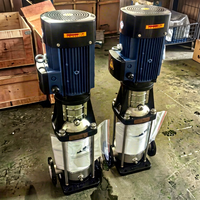 Pompe centrifuge verticale multi-étages en acier inoxydable 40QDLF8-80, pompe d'alimentation en eau haute pression pour programmation PLC