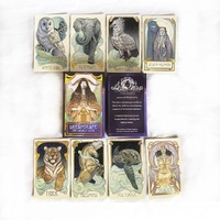 Jeu de cartes de tarot moderne personnalisé, jeux de société en anglais pour cadeau de famille, fête, jeu de cartes
