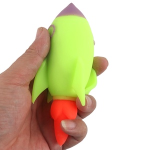 Jincan Novedad Cohete de Ventilación de Alivio de Estrés, Juguete Sensorial de TPR Suave para Apretar, Alivia el Estrés y Brinda Diversión para Niños - Product Image 1