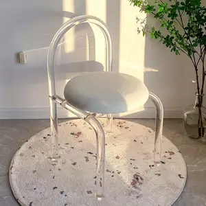 Chaise de salle à manger en acrylique Transparent, mobilier de maison en cristal de haute qualité pour événements