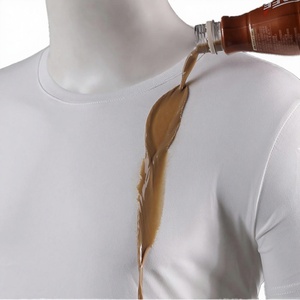 T-shirt décontracté uni pas cher, 13 couleurs, col ras du cou, manches courtes, unisexe, 190g, coton mercerisé, imperméable, anti-taches, blanc - Product Image 4